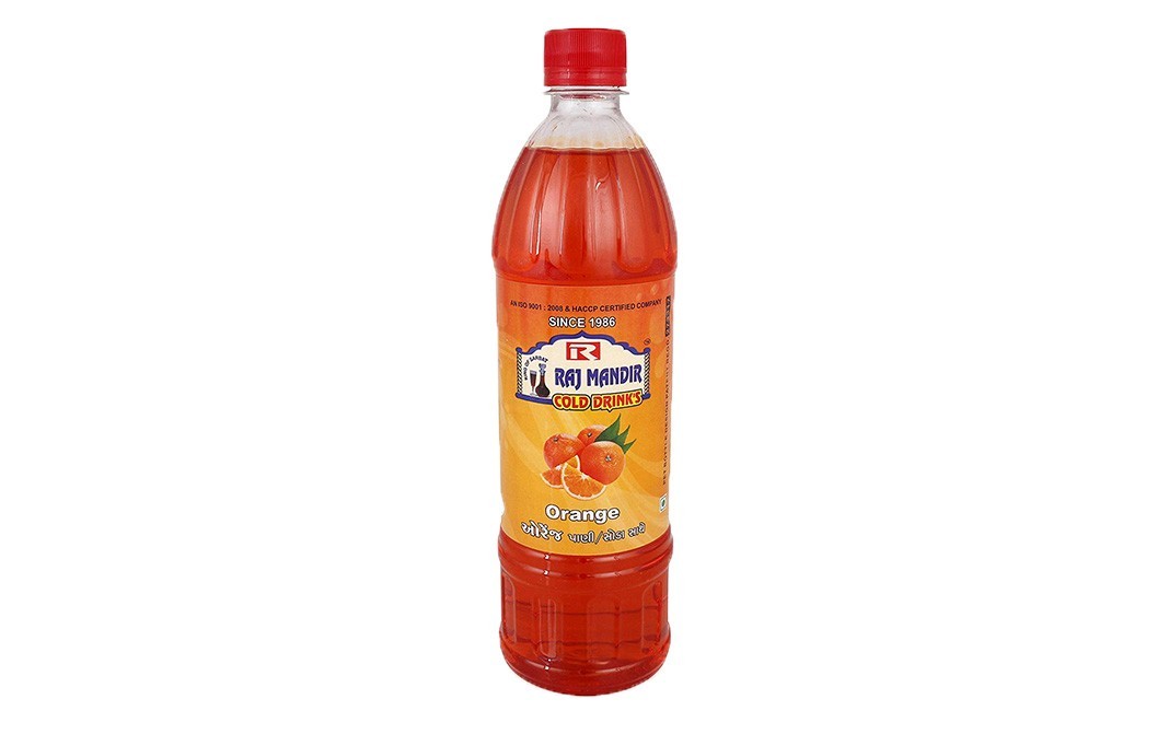 Raj Mandir Orange Syrup    Plastic Bottle  750 millilitre